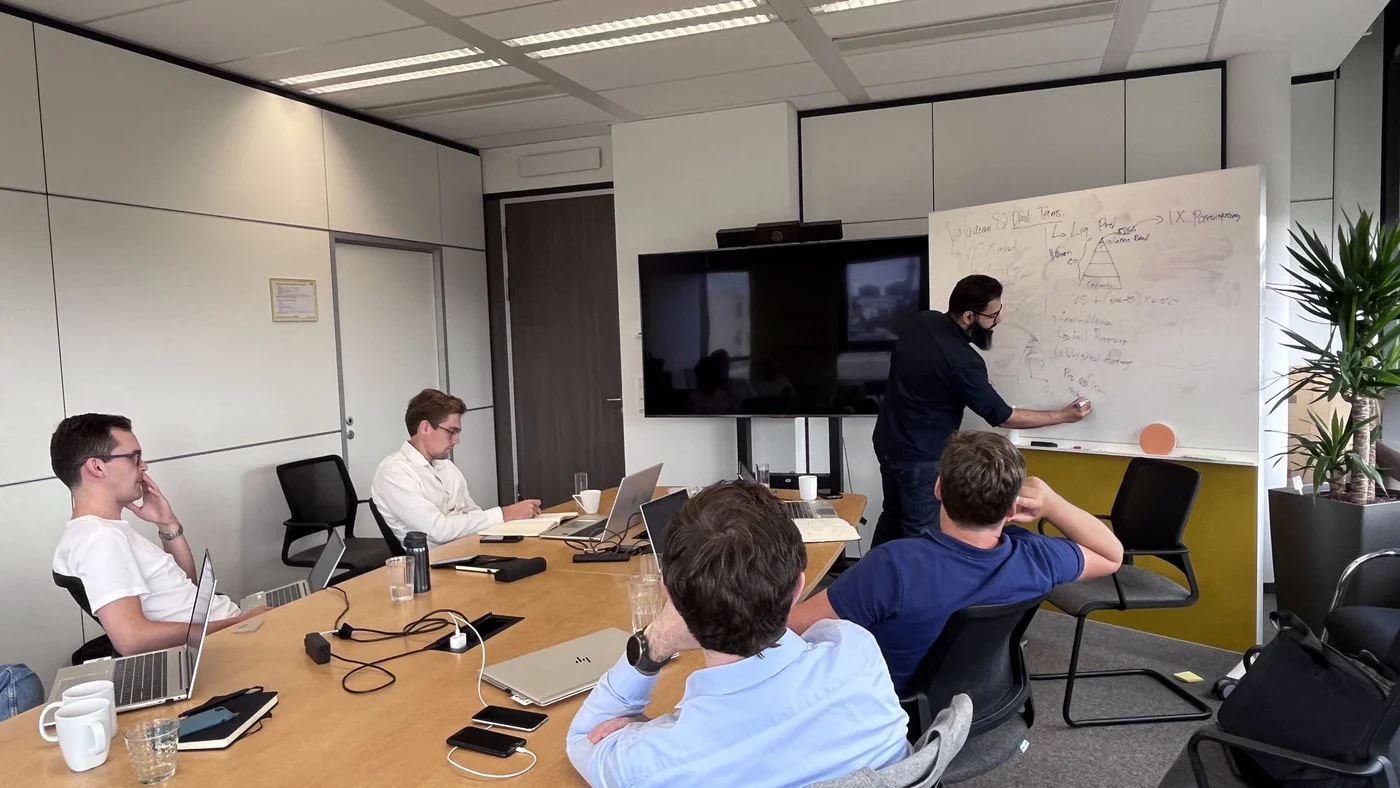 Workshop in meeting room 