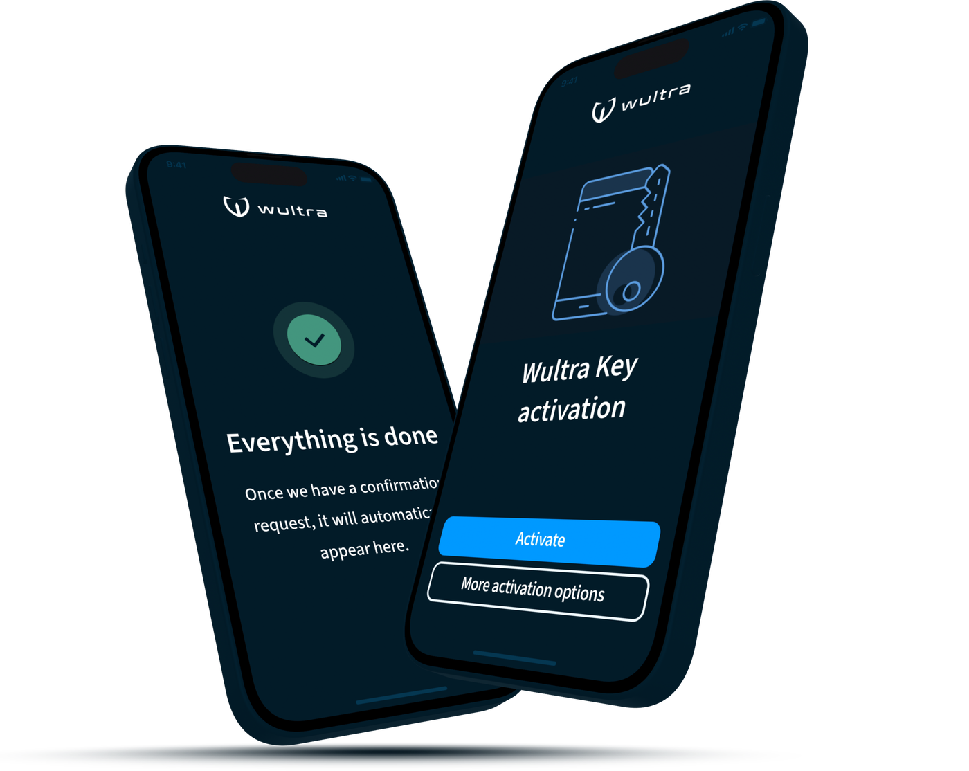 Wultra product mobile phone mock up