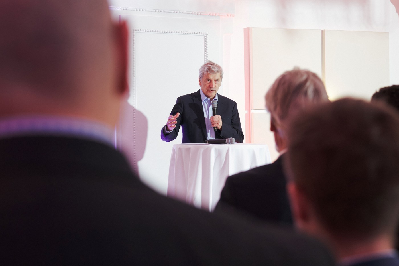 Johann Strobl Delivering Speech at Event