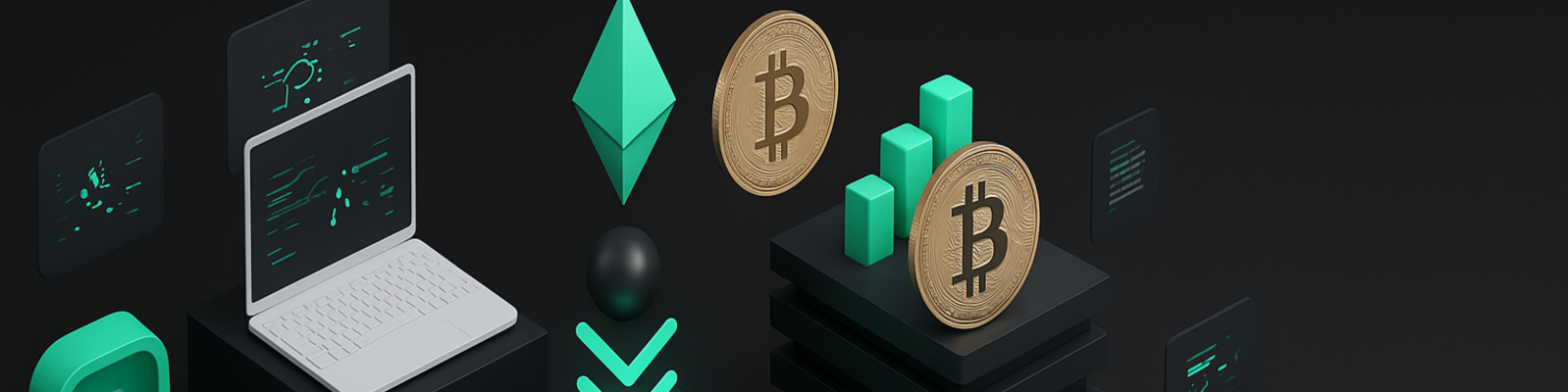 Cover Image Depicting Crypto Symbols